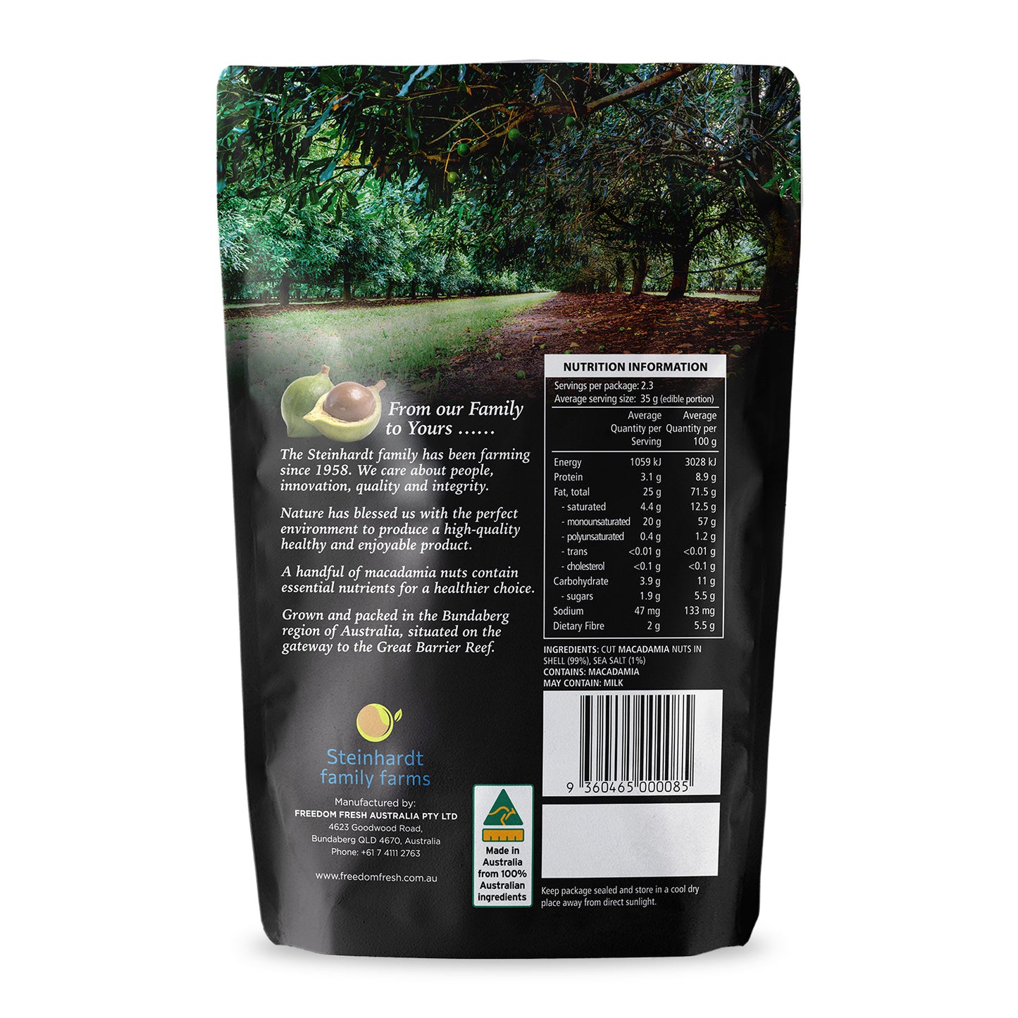 रोस्टेड सॉल्टेड हैप्पी नट मैकाडामिया